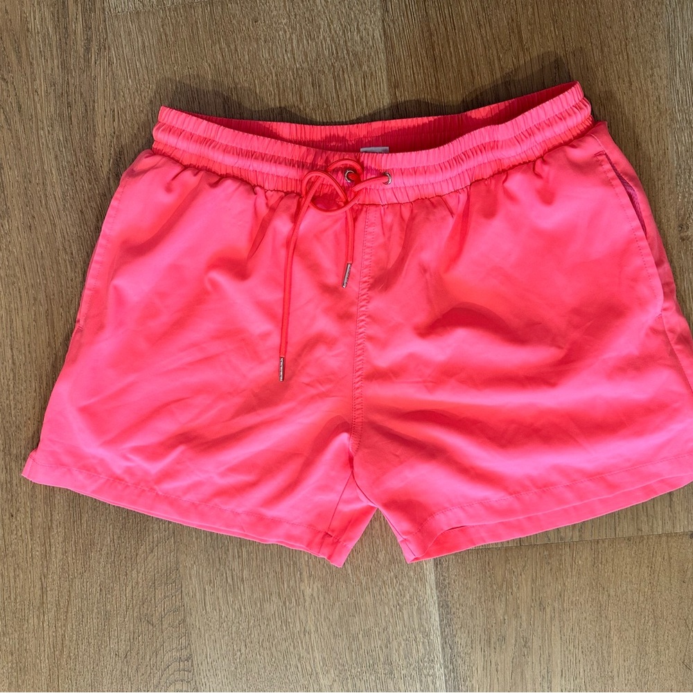 Strawberry Milk Mob Pink Swim Shorts, trunks